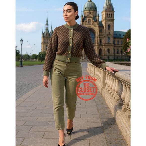 ZARA Rare Wool-Blend Knit Cardigan NWT – Gold Button Jacket – Size L - Picture 6 of 16